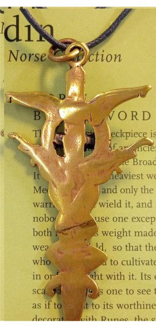 AzureGreen:ODIN NORSE BROADSWORD pendant  ANZT[/v 