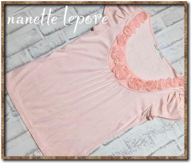 ナネットレポー シフォン付きカットソー ピンク < 女性ファッション  ナネットレポー シフォン付きカットソー ピンク  < 女性ファッションの