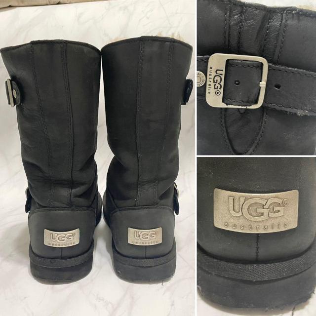 アグUGG ムートン エンジニアブーツ 黒#5 < ブランド  アグUGG ムートン エンジニアブーツ 黒#5 < ブランドの