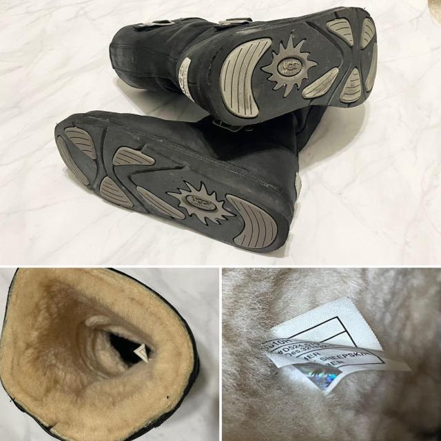 アグUGG ムートン エンジニアブーツ 黒#5 < ブランド  アグUGG ムートン エンジニアブーツ 黒#5 < ブランドの