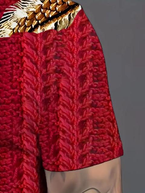 超お買い得1990円★メンズドラゴンプリント ショートスリーブTシャツ&ポケット付きショーツセット USAサイズS(日本サイズL) < 男性ファッション  超お買い得1990円★メンズドラゴンプリント ショートスリーブTシャツ&ポケット付きショーツセット USAサイズS(日本サイズL) < 男性ファッションの