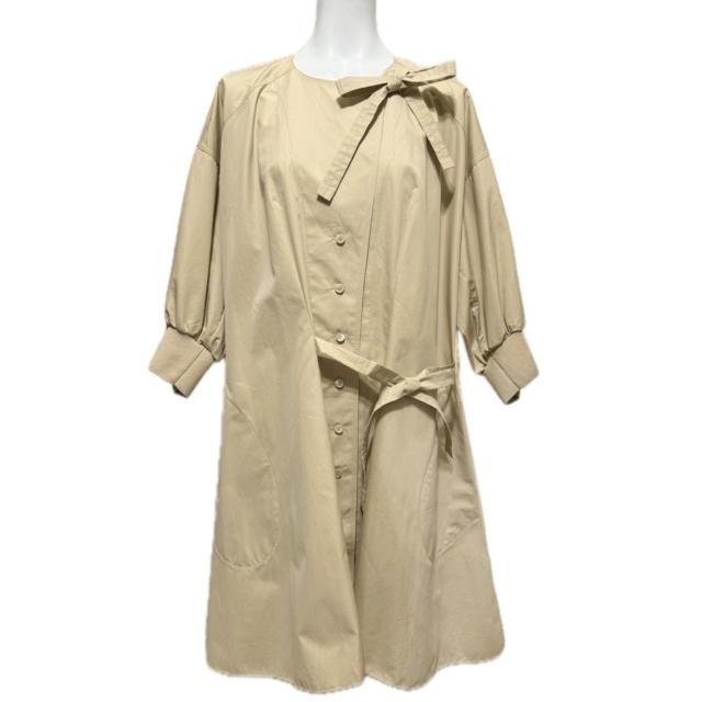 新品クロエChloeリボン付き7分袖シャツワンピース綿×絹ベ < ブランド 新品クロエChloeリボン付き7分袖シャツワンピース綿×絹ベ < ブランドの