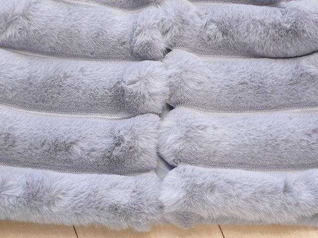 新品 8737 ML ファー ベスト 秋 冬 ジレ 上質 フェイクファー エコファー ライトグレー ふわふわ 羽織りもの < 女性ファッション 新品 8737 ML ファー ベスト 秋 冬 ジレ 上質 フェイクファー エコファー ライトグレー ふわふわ 羽織りもの < 女性ファッションの