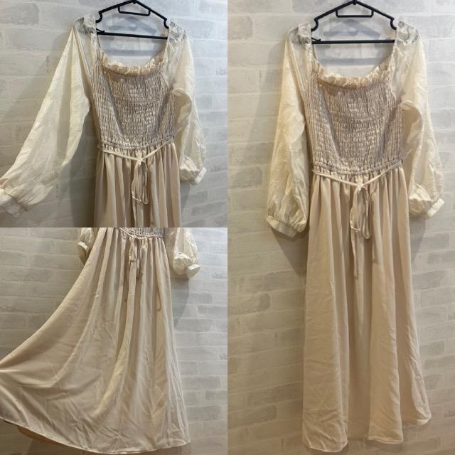 mily bilet★ショルダー2way袖シフォンジャガードワンピース★ < 女性ファッション mily bilet★ショルダー2way袖シフォンジャガードワンピース★ < 女性ファッションの