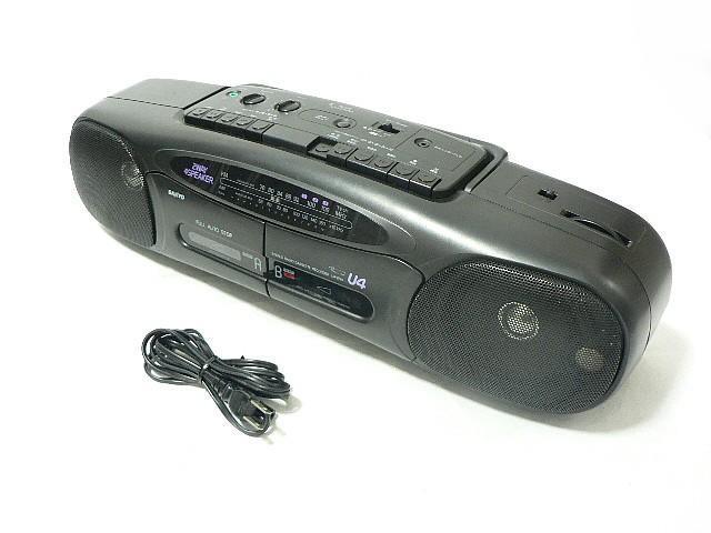 SANYO ダブルラジカセ・U4-W24・昭和レトロ・2Way/4スピーカー・即決! < 家電/AV SANYO ダブルラジカセ・U4-W24・昭和レトロ・2Way/4スピーカー・即決! < 家電/AVの
