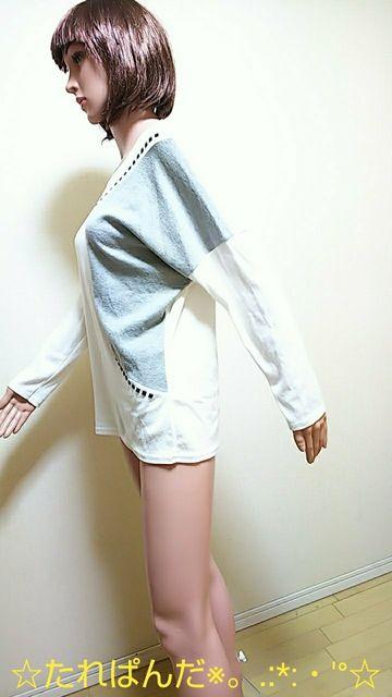 新品タグ付☆大きいL☆きらAビジュ盛りAのバイカラードルマンカットソーT88☆3点で即落 < 女性ファッション  新品タグ付☆大きいL☆きらAビジュ盛りAのバイカラードルマンカットソーT88☆3点で即落 < 女性ファッションの