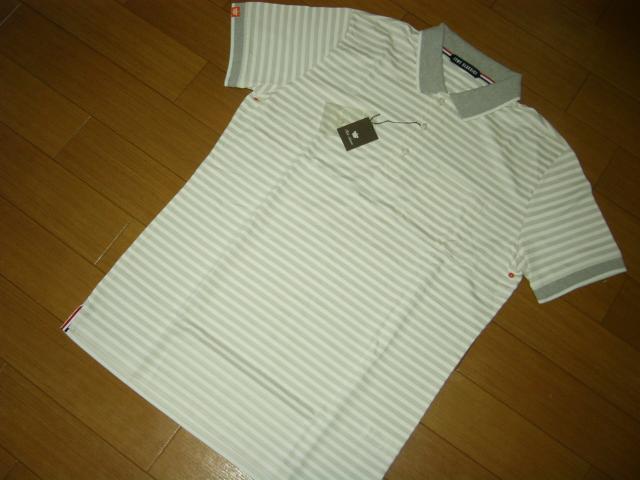 新品 TMT CLASSIC ボーダー ポロシャツ L 灰白 ティーエムティー < ブランド  新品 TMT CLASSIC ボーダー ポロシャツ L 灰白 ティーエムティー < ブランドの