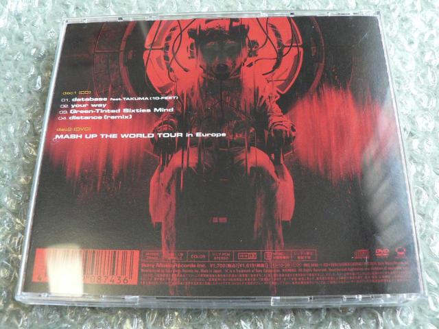 MAN WITH A MISSION【database  feat.TAKUMA(10-FEET)】初回盤(CD+DVD)他に出品 < タレントグッズ  MAN WITH A MISSION【database  feat.TAKUMA(10-FEET)】初回盤(CD+DVD)他に出品 < タレントグッズの