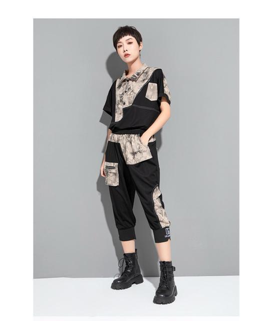 トップス カットソー  英字 ドルマン   配色 ベージュブラック 大きいサイズ < 女性ファッション  トップス カットソー  英字 ドルマン   配色 ベージュブラック 大きいサイズ < 女性ファッションの