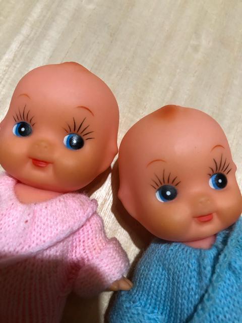 キュピナドール 音が鳴る キューピー人形 昭和レトロ お洋服帽子付 ソフビ 2体 < おもちゃ  キュピナドール 音が鳴る キューピー人形 昭和レトロ お洋服帽子付 ソフビ 2体 < おもちゃの