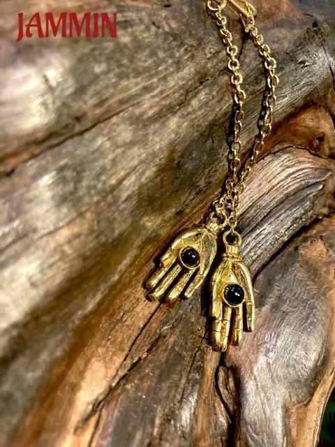 ストーンピアス 仏陀の手 手 アメジスト アジアン エスニック 個性派 < 女性アクセサリー/時計  ストーンピアス 仏陀の手 手 アメジスト アジアン エスニック 個性派 < 女性アクセサリー/時計の