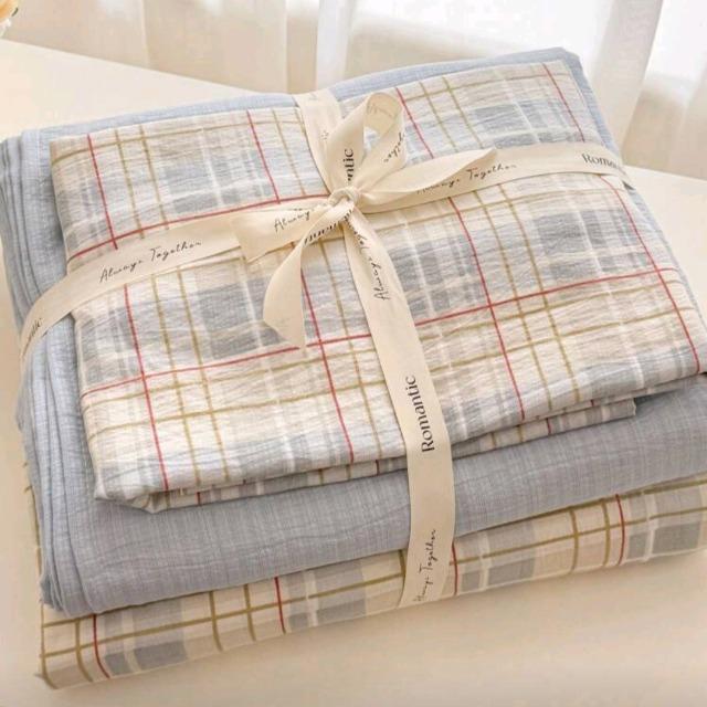 ☆シングル布団カバー☆4点セット ホワイトチェック柄 < インテリア/ライフ ☆シングル布団カバー☆4点セット ホワイトチェック柄 < インテリア/ライフの