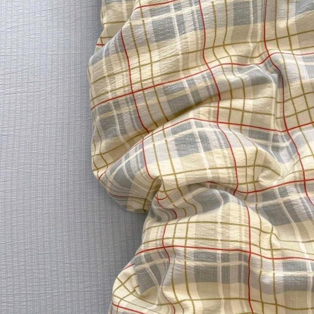 ☆シングル布団カバー☆4点セット ホワイトチェック柄 < インテリア/ライフ ☆シングル布団カバー☆4点セット ホワイトチェック柄 < インテリア/ライフの