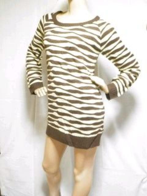 【CECIL McBEE/セシルマクビー】《New》変形ボーダー柄★ゆったりニットワンピ < ブランド  【CECIL McBEE/セシルマクビー】《New》変形ボーダー柄★ゆったりニットワンピ  < ブランドの