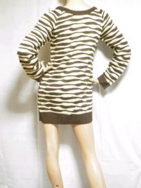 【CECIL McBEE/セシルマクビー】《New》変形ボーダー柄★ゆったりニットワンピ < ブランド  【CECIL McBEE/セシルマクビー】《New》変形ボーダー柄★ゆったりニットワンピ < ブランドの