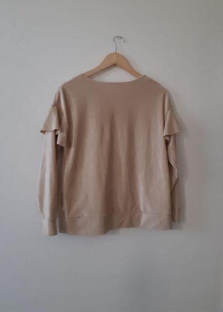 grove グローブ◆ベージュ コーデュロイ フリル カットソー ブラウス M < 女性ファッション  grove グローブ◆ベージュ コーデュロイ フリル カットソー ブラウス M < 女性ファッションの