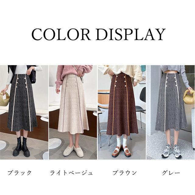 送料無料 新品 フレアスカートニットスカートハイウエスト < 女性ファッション  送料無料 新品 フレアスカートニットスカートハイウエスト < 女性ファッションの