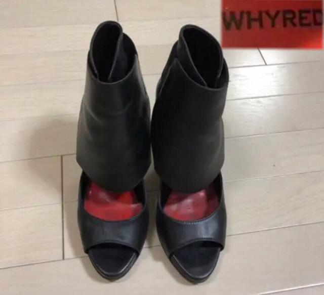 ★特価★ 本革★高級ブランド★WHYREDハイヒールサンダルブラック美品歩きやすい安定感パーティーデート呼ばれ上品 < 女性ファッション  ★特価★ 本革★高級ブランド★WHYREDハイヒールサンダルブラック美品歩きやすい安定感パーティーデート呼ばれ上品  < 女性ファッションの
