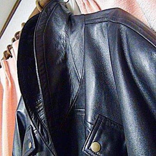 TOUREMOの羊の皮ジャン ライダー仕様 ブラック(L) !。 < 男性ファッション  TOUREMOの羊の皮ジャン ライダー仕様 ブラック(L) !。 < 男性ファッションの