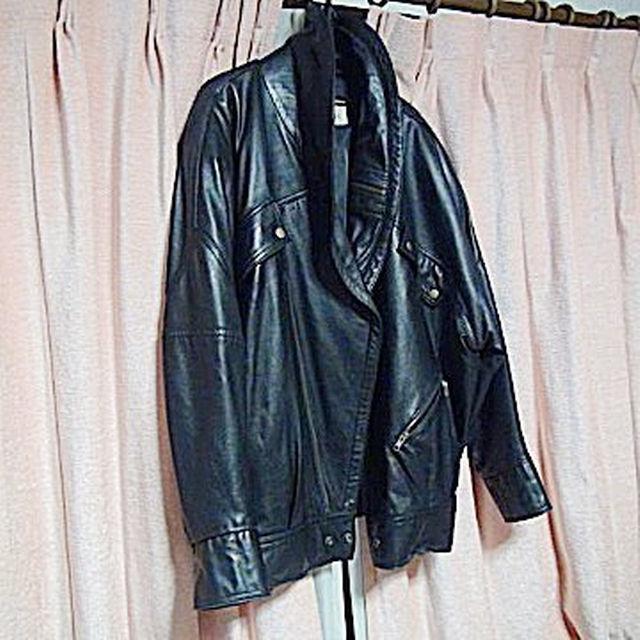 TOUREMOの羊の皮ジャン ライダー仕様 ブラック(L) !。 < 男性ファッション  TOUREMOの羊の皮ジャン ライダー仕様 ブラック(L) !。 < 男性ファッションの