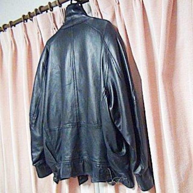 TOUREMOの羊の皮ジャン ライダー仕様 ブラック(L) !。 < 男性ファッション  TOUREMOの羊の皮ジャン ライダー仕様 ブラック(L) !。 < 男性ファッションの