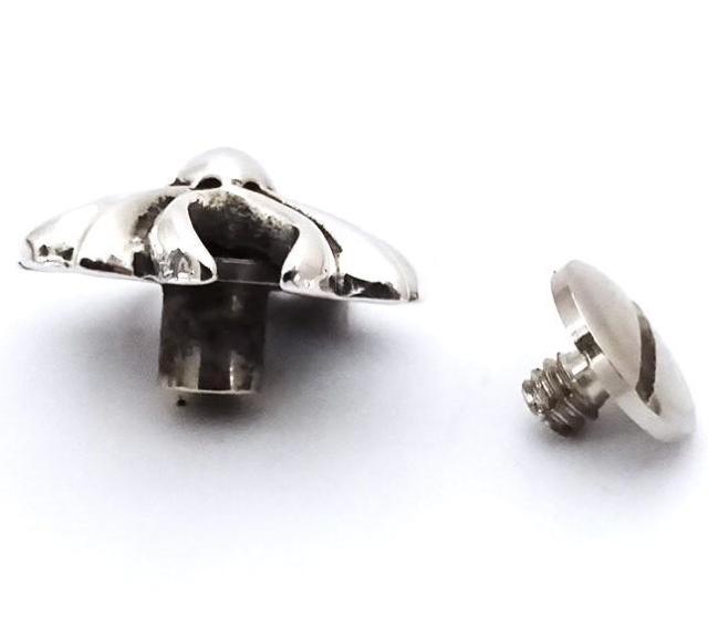 カットアウトクロスボタンコンチョ シルバー925 1個 自作用 カスタムパーツ DIY プラスクロスボタン クロスコンチョ < 男性ファッション カットアウトクロスボタンコンチョ シルバー925 1個 自作用 カスタムパーツ DIY プラスクロスボタン クロスコンチョ < 男性ファッションの