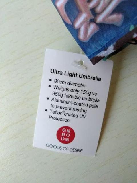 `G.O.D. Misc.Typo Ultra Light Umbrella^Cv~XyʐJp܂ݎPetHUV  t@bV 