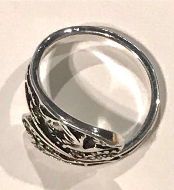 ヴィンテージシルバーリング ハチドリ ハミングバード女性用 調節可能なリング 高光沢 < 男性アクセサリー/時計  ヴィンテージシルバーリング ハチドリ ハミングバード女性用 調節可能なリング 高光沢 < 男性アクセサリー/時計の