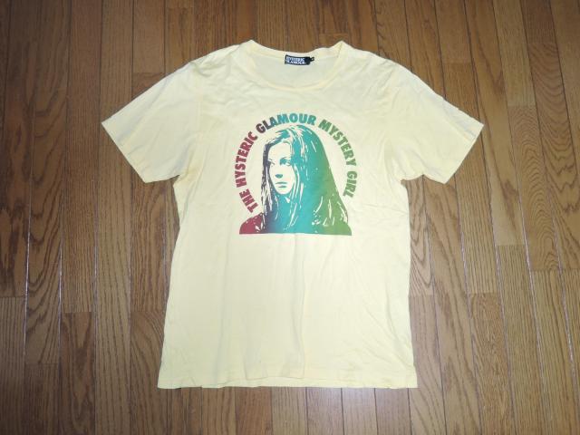 HYSTERIC GLAMOUR ヒステリックグラマー Tシャツ M 黄色 ガール ロゴ LOGO カットソー 半袖Tシャツ < ブランド  HYSTERIC GLAMOUR ヒステリックグラマー Tシャツ M 黄色 ガール ロゴ LOGO カットソー 半袖Tシャツ  < ブランドの