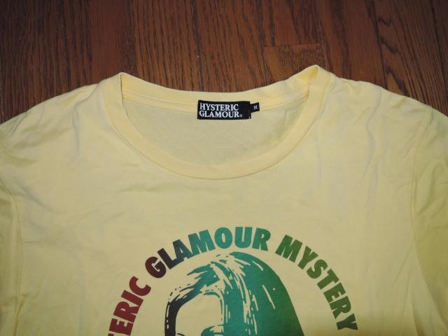 HYSTERIC GLAMOUR ヒステリックグラマー Tシャツ M 黄色 ガール ロゴ LOGO カットソー 半袖Tシャツ < ブランド  HYSTERIC GLAMOUR ヒステリックグラマー Tシャツ M 黄色 ガール ロゴ LOGO カットソー 半袖Tシャツ < ブランドの