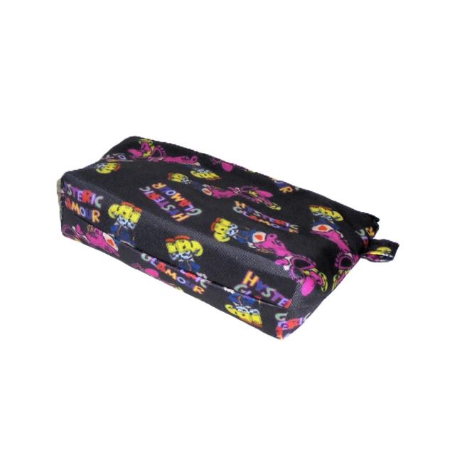 【21p幅】◆ヒスミニ◆HYSTERIC GLAMOUR◆ミニちゃん×黒地◆ファスナーポーチ < 女性ファッション  【21p幅】◆ヒスミニ◆HYSTERIC GLAMOUR◆ミニちゃん×黒地◆ファスナーポーチ < 女性ファッションの