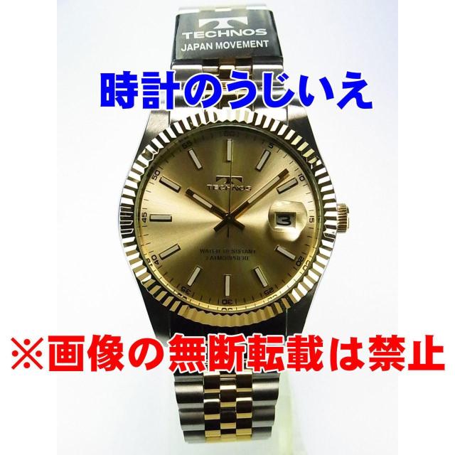 腕時計 金色文字盤 テクノス T6C10TC 定価¥38,500- (税込) < 男性アクセサリー/時計 腕時計 金色文字盤 テクノス T6C10TC 定価¥38,500- (税込) < 男性アクセサリー/時計の