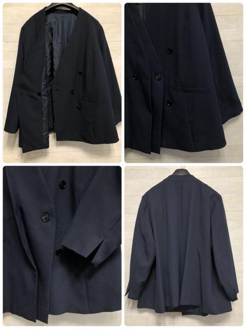 新品☆8L♪紺ダブルジャケット・ワイドパンツスーツ3点♪28,487円を☆R200 < 女性ファッション 新品☆8L♪紺ダブルジャケット・ワイドパンツスーツ3点♪28,487円を☆R200 < 女性ファッションの