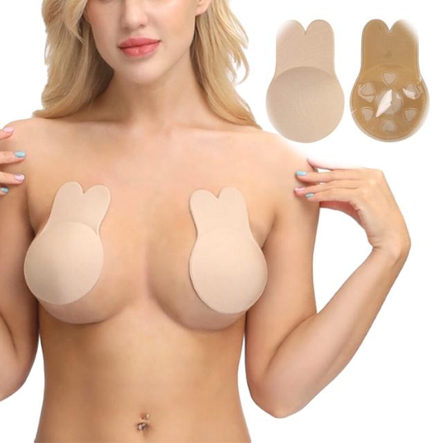 ストラップレス シリコン ニップルカバー うさみみ型 ヌード < 女性ファッション  ストラップレス シリコン ニップルカバー うさみみ型 ヌード  < 女性ファッションの