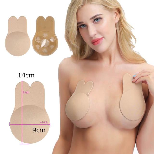 ストラップレス シリコン ニップルカバー うさみみ型 ヌード < 女性ファッション  ストラップレス シリコン ニップルカバー うさみみ型 ヌード < 女性ファッションの