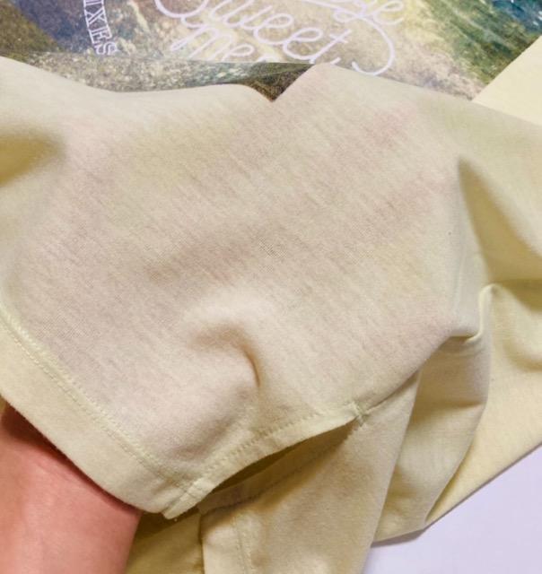 AvanLily◎セピア波プリント薄yellow半袖Tシャツ(F)新品 < ブランド AvanLily◎セピア波プリント薄yellow半袖Tシャツ(F)新品 < ブランドの