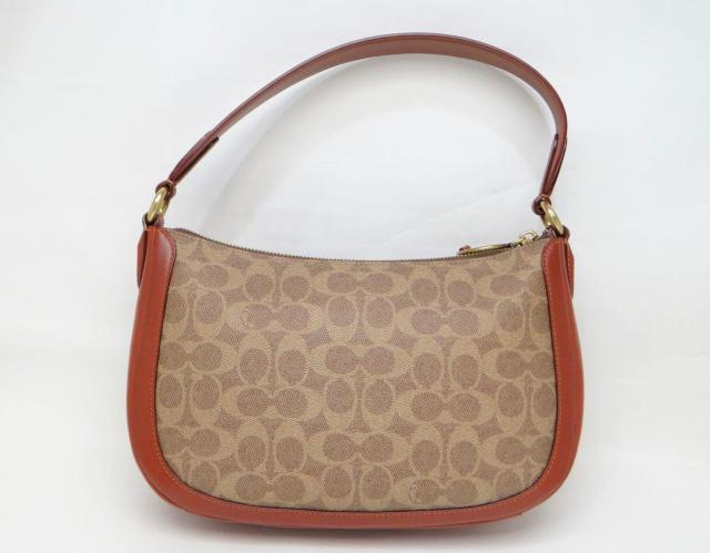 コーチ 52577 サットン クロスボディ シグネチャー PVC×レザー 2WAYショルダーバッグ ブラウン×カーキ<USED> < ブランド コーチ 52577 サットン クロスボディ シグネチャー PVC×レザー 2WAYショルダーバッグ ブラウン×カーキ<USED> < ブランドの