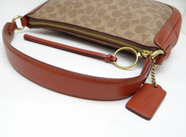 コーチ 52577 サットン クロスボディ シグネチャー PVC×レザー 2WAYショルダーバッグ ブラウン×カーキ<USED> < ブランド コーチ 52577 サットン クロスボディ シグネチャー PVC×レザー 2WAYショルダーバッグ ブラウン×カーキ<USED> < ブランドの