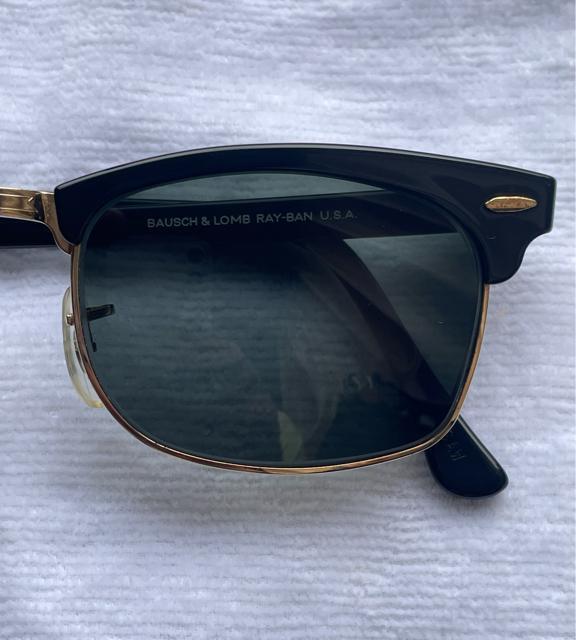 ヴィンテージ  Ray-Ban 0.6度付き サングラス/BLK/ゴールド U.S.A製 ボシュロム社製 クラブマスタースクエア < 男性アクセサリー/時計  ヴィンテージ  Ray-Ban 0.6度付き サングラス/BLK/ゴールド U.S.A製 ボシュロム社製 クラブマスタースクエア < 男性アクセサリー/時計の