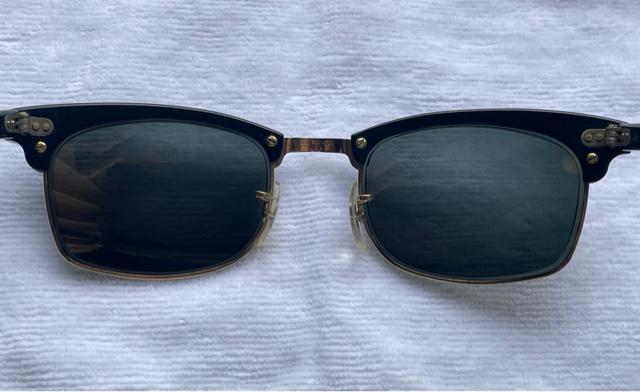 ヴィンテージ  Ray-Ban 0.6度付き サングラス/BLK/ゴールド U.S.A製 ボシュロム社製 クラブマスタースクエア < 男性アクセサリー/時計  ヴィンテージ  Ray-Ban 0.6度付き サングラス/BLK/ゴールド U.S.A製 ボシュロム社製 クラブマスタースクエア < 男性アクセサリー/時計の