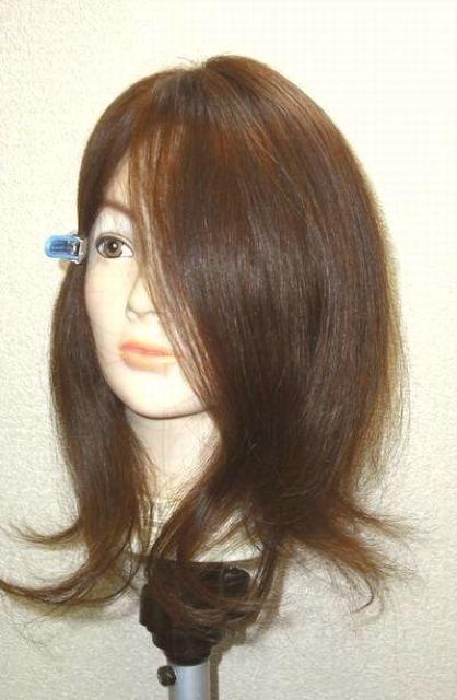 人毛 風に強い 部分カバー 大き目サイズ  ロング 少し明るめブラウン < 女性ファッション  人毛 風に強い 部分カバー 大き目サイズ  ロング 少し明るめブラウン  < 女性ファッションの