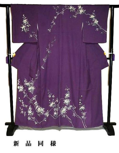 【最高級】新品同様 暗紅色 手描き 英枝染入 薔薇 訪問着 身丈162cm 裄丈62cm T3321 < 女性ファッション  【最高級】新品同様 暗紅色 手描き 英枝染入 薔薇 訪問着 身丈162cm 裄丈62cm T3321  < 女性ファッションの