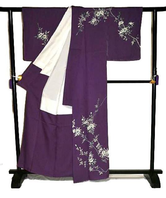 【最高級】新品同様 暗紅色 手描き 英枝染入 薔薇 訪問着 身丈162cm 裄丈62cm T3321 < 女性ファッション  【最高級】新品同様 暗紅色 手描き 英枝染入 薔薇 訪問着 身丈162cm 裄丈62cm T3321 < 女性ファッションの