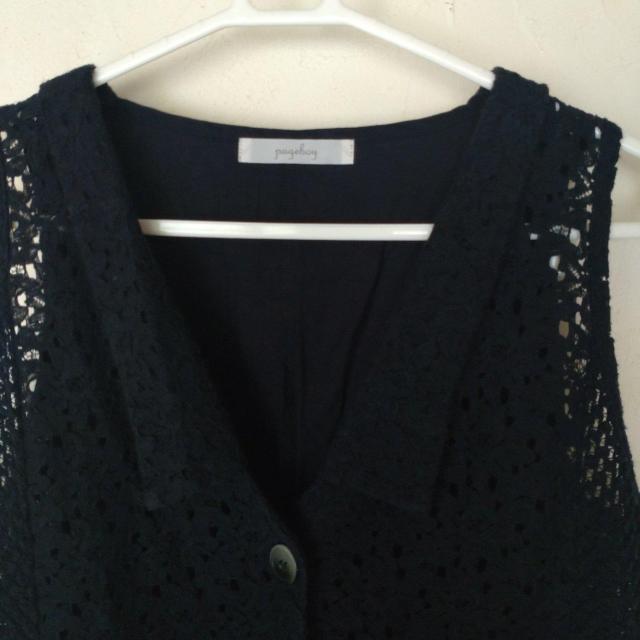 PAGEBOY ブラック花柄レースベスト < ブランド PAGEBOY ブラック花柄レースベスト < ブランドの