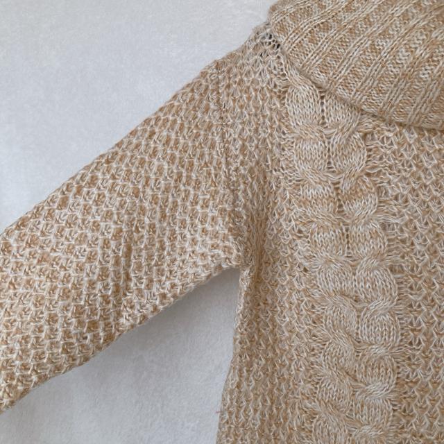 ゆったり ケーブル編み ハイネック タートルネック 長袖 ニット セーター F N2m < ブランド ゆったり ケーブル編み ハイネック タートルネック 長袖 ニット セーター F N2m < ブランドの