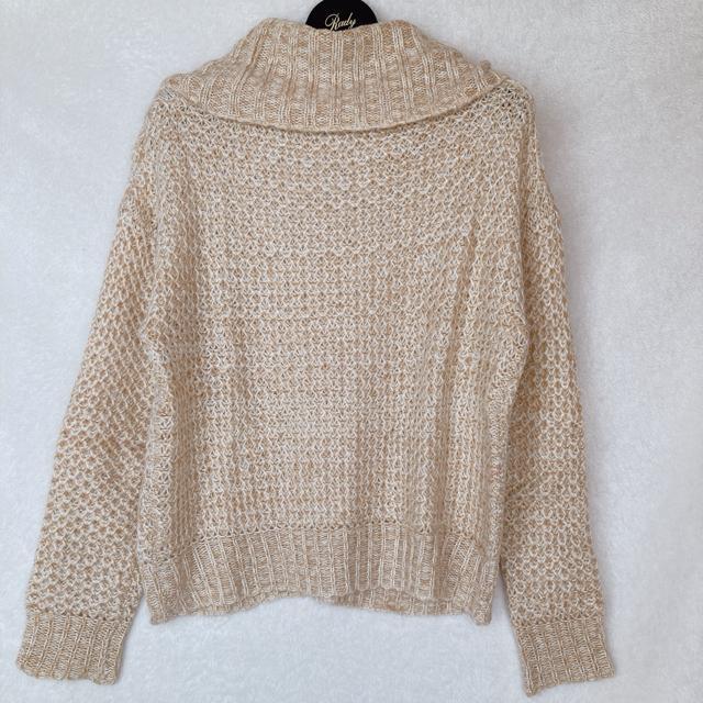 ゆったり ケーブル編み ハイネック タートルネック 長袖 ニット セーター F N2m < ブランド ゆったり ケーブル編み ハイネック タートルネック 長袖 ニット セーター F N2m < ブランドの