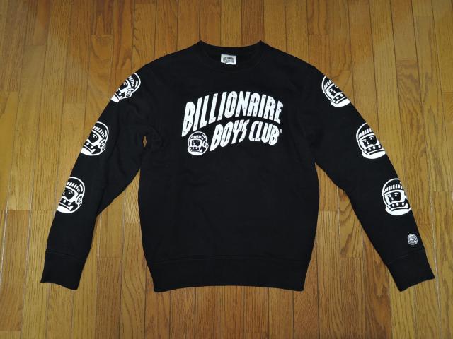 BILLIONAIRE BOYS CLUB ビリオネアボーイズクラブ スウェット S黒 ヘルメットボーイ ロゴLOGO SWEAT < ブランド BILLIONAIRE BOYS CLUB ビリオネアボーイズクラブ スウェット S黒 ヘルメットボーイ ロゴLOGO SWEAT < ブランドの