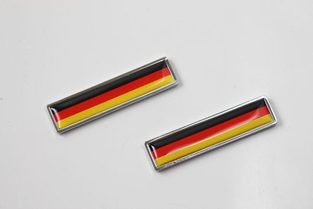 リム国旗柄エンブレム2個入り ドイツ  細型 細長 < 自動車/バイク リム国旗柄エンブレム2個入り ドイツ  細型 細長 < 自動車/バイク