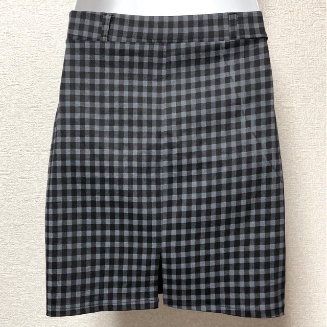 【新品】チェック柄タイトミニスカート < 女性ファッション  【新品】チェック柄タイトミニスカート < 女性ファッションの