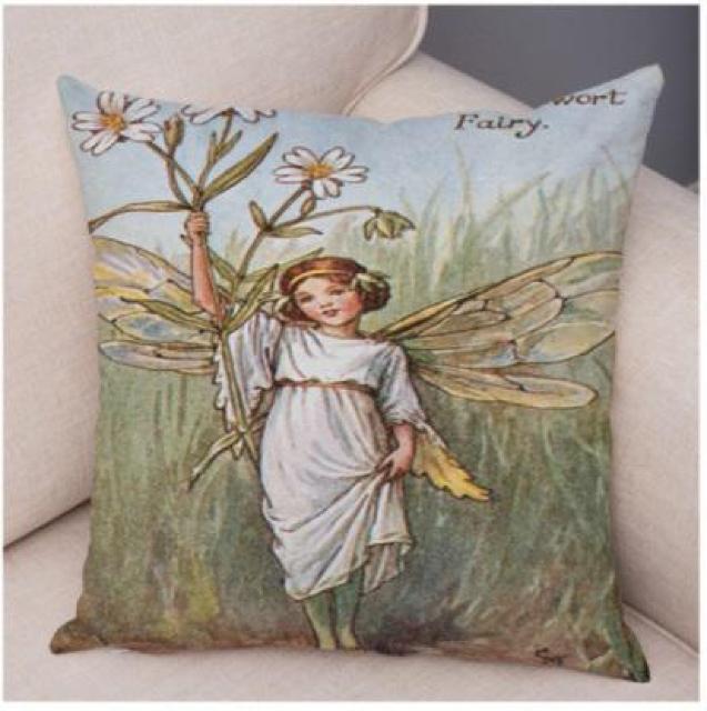 新品 花の妖精 フラワーフェアリー クッションカバー w < インテリア/ライフ  新品 花の妖精 フラワーフェアリー クッションカバー w  < インテリア/ライフの